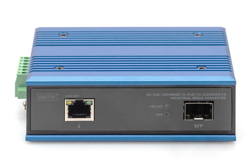 EAN 4016032488217 - Digitus DN-652104-1 convertidor de medio 1000 Mbit/s Negro, Azul imagen 2