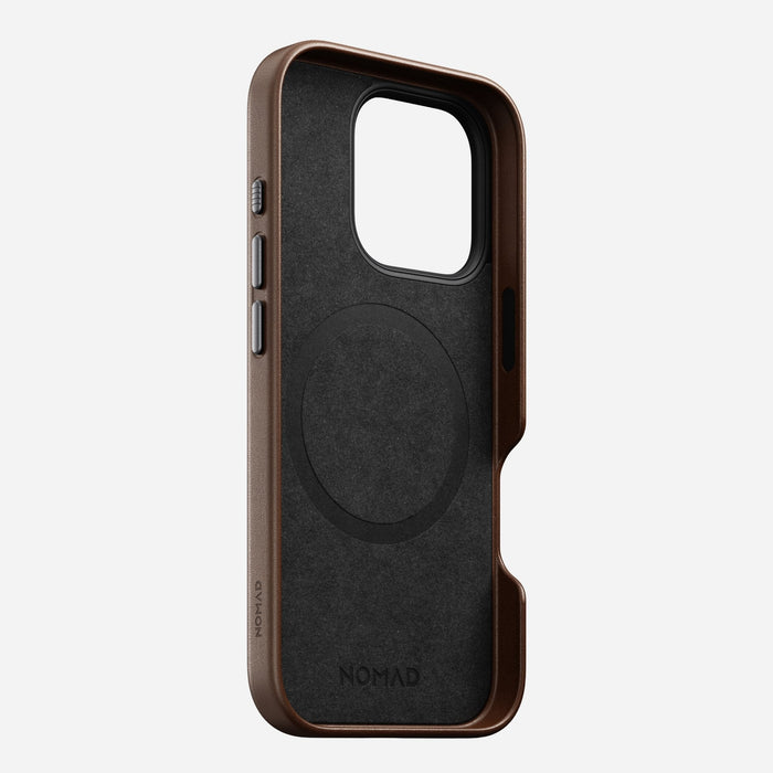 Nomad Traditional Leather Case Iphone 16 Pro Brown