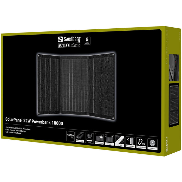 Solarpanel 22w Powerbank 10000