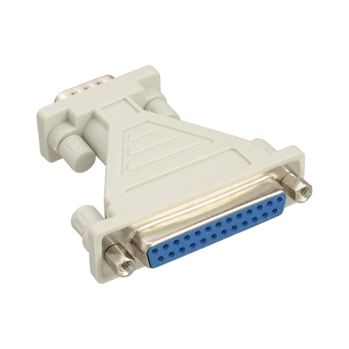 Adaptador At Serie Inline De 25 Pines Hembra A 9 Pines Sub-D Macho