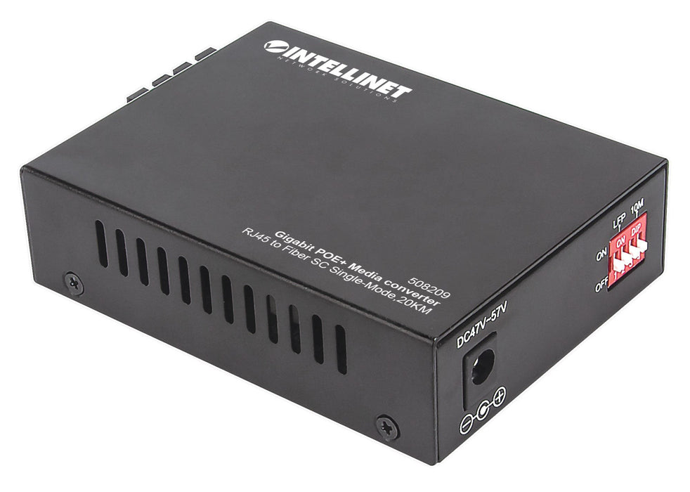 EAN 0766623508209 - Intellinet 508209 convertidor de medio 1000 Mbit/s 1310 nm Monomodo Negro imagen 6