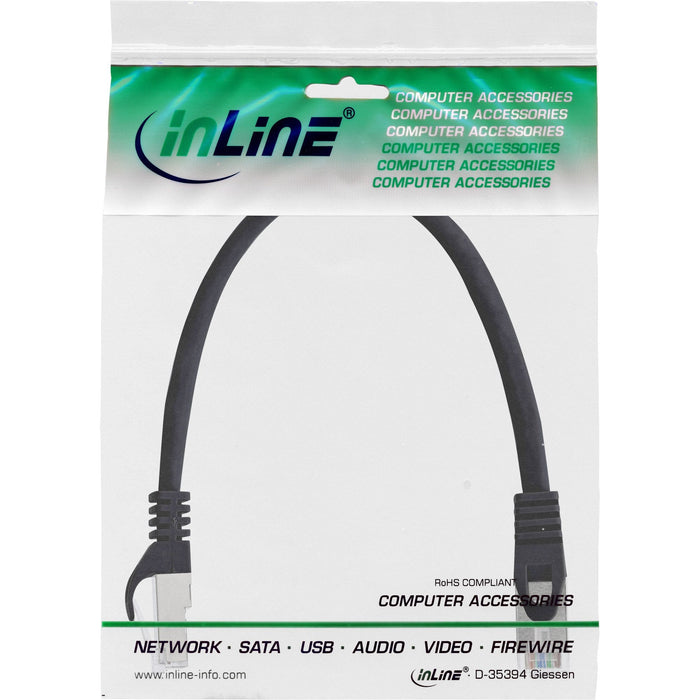 Cable De Red Inline Sf/Utp Cat.5e Negro 0,3m