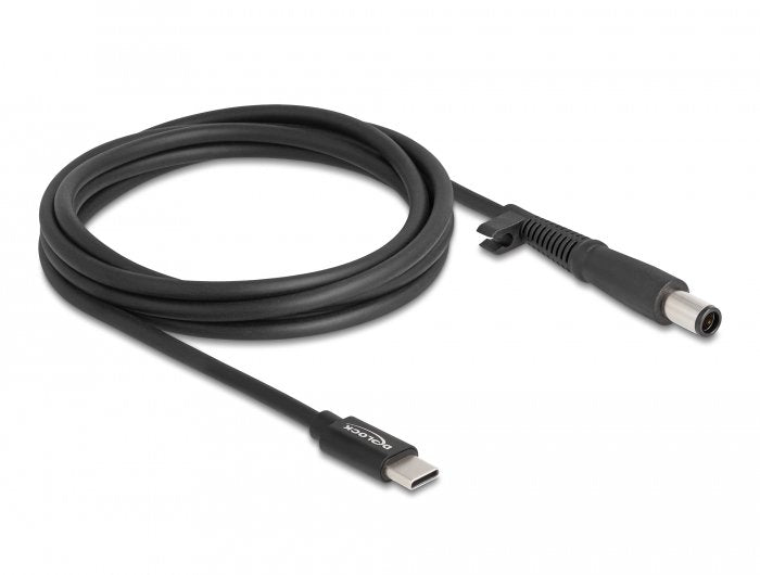 Delock Notebook Ladecable Usb Type-C Stecker Zu Hp 7,4 X 5,0 Mm Stecker