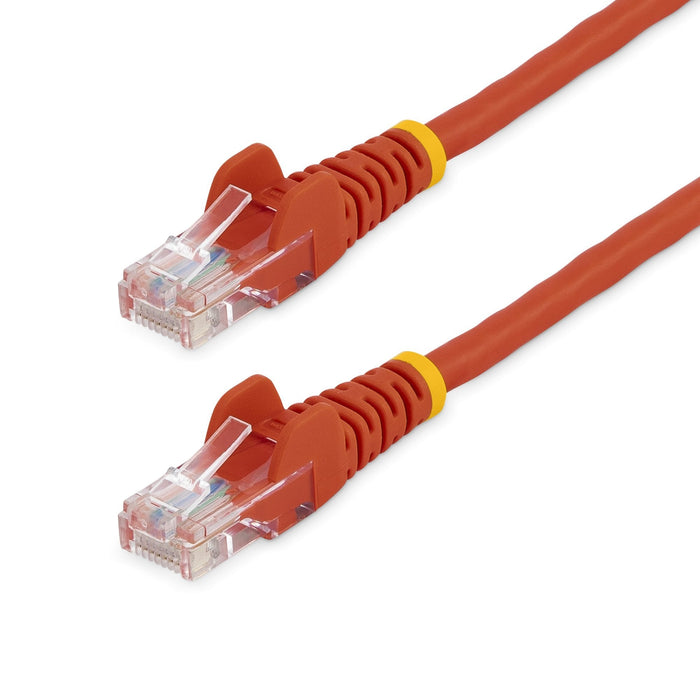 Cable De Red De 10m Rojo Cat5e Cabl Ethernet Sin Enganche