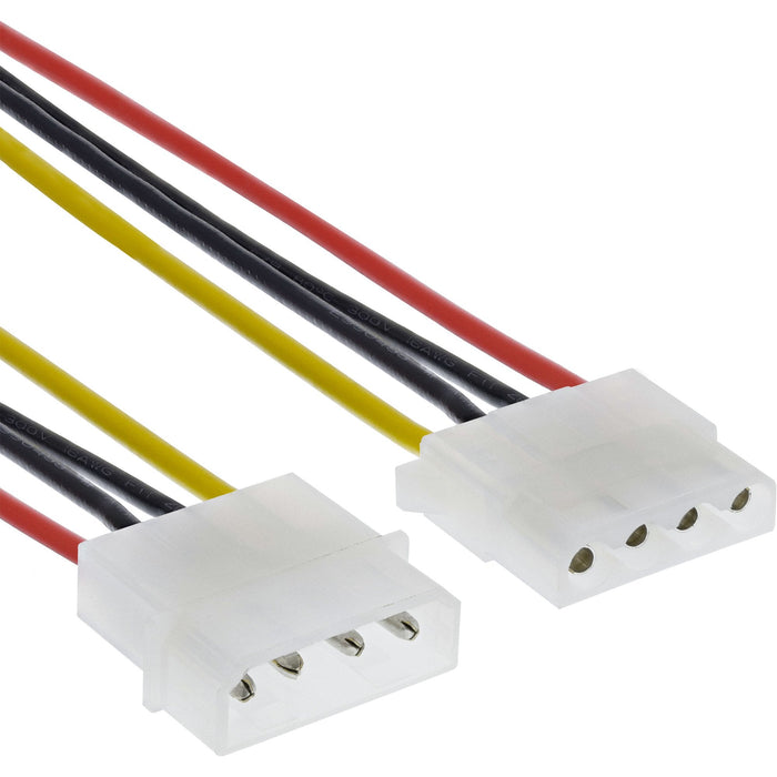 Cable Extensión De Alimentación Inline De 5,25" 4 Pines Macho A Hembra 0,3 M