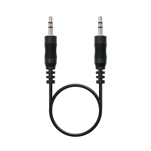 EAN 8433281002791 - Nanocable 10.24.0100 cable de audio 0,3 m 3,5mm Negro imagen 1