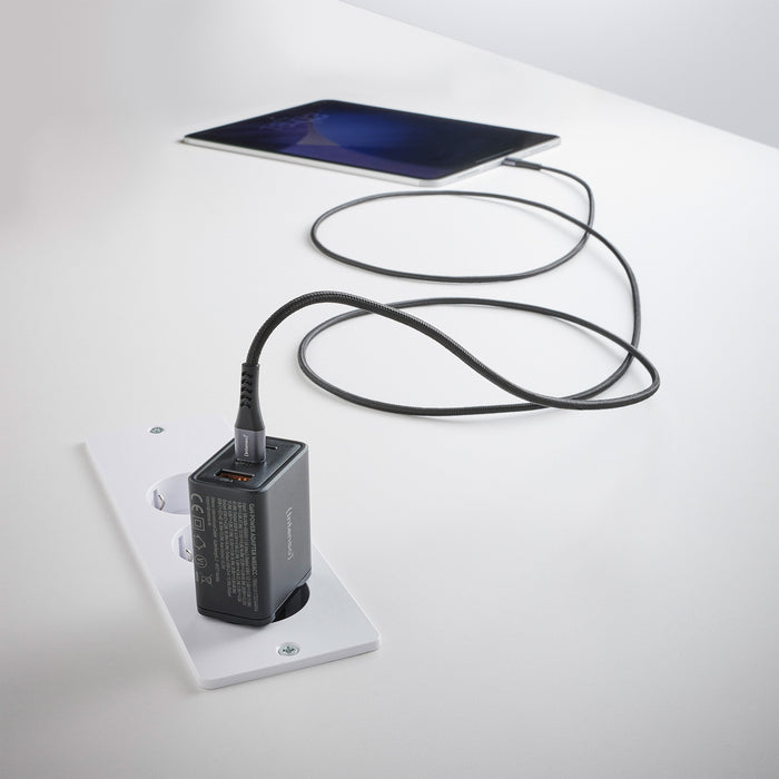 Intenso Usb-C/Usb-C Cable C100c Nylon 2m Black Double Pack