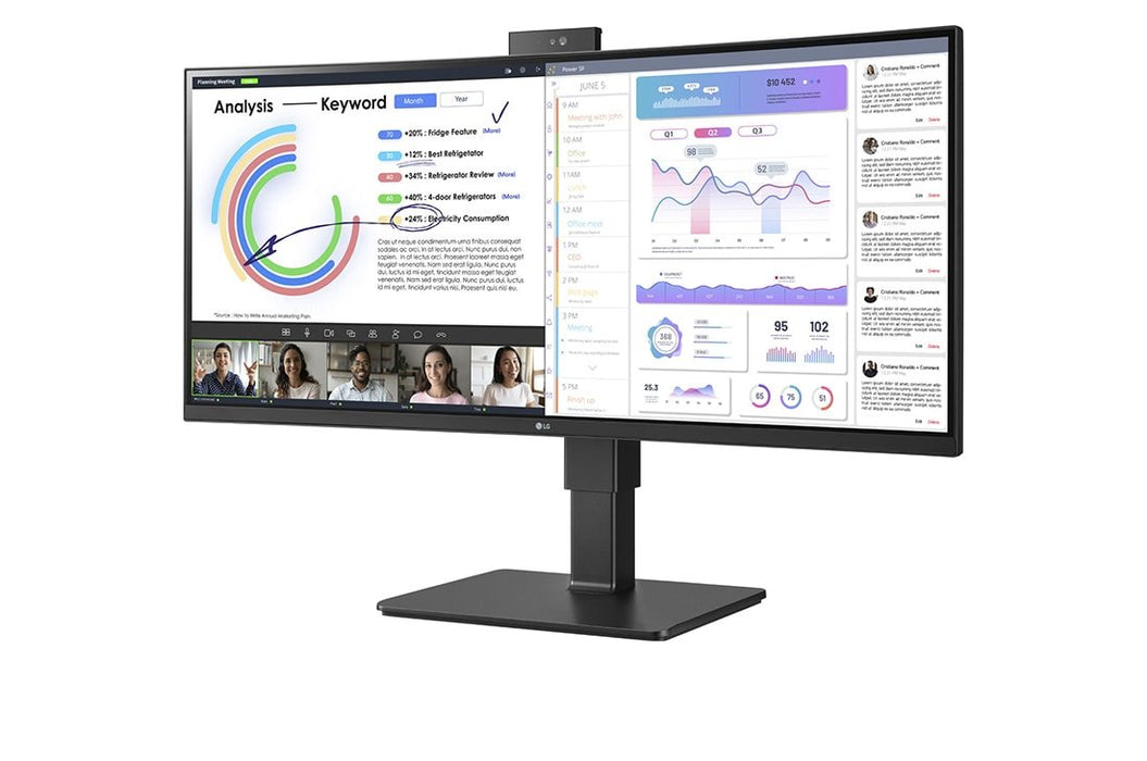 EAN 0195174045374 - LG 34BQ77QC-B pantalla para PC 86,4 cm (34") 3440 x 1440 Pixeles UltraWide Dual Quad HD LCD Negro imagen 3