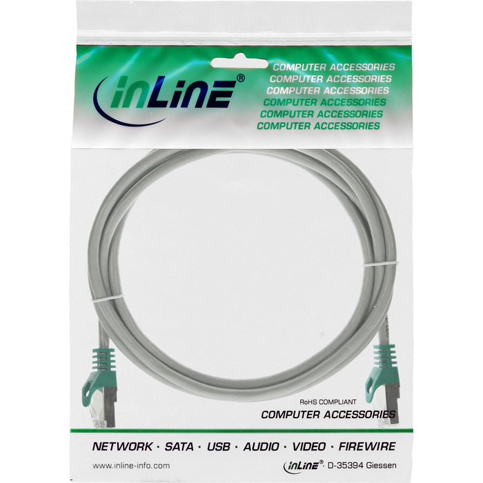 Inline Crossover Pc To Pc Cable De Red Sf/Utp Cat.5e Gris 3m