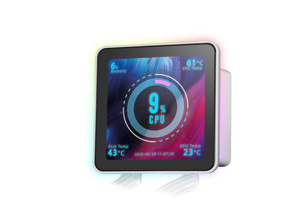 EAN 8435693110736 - Mars Gaming ML-VISIONPRO360W Procesador Sistema de refrigeración líquida todo en uno 12 cm Blanco 1 pieza imagen 10
