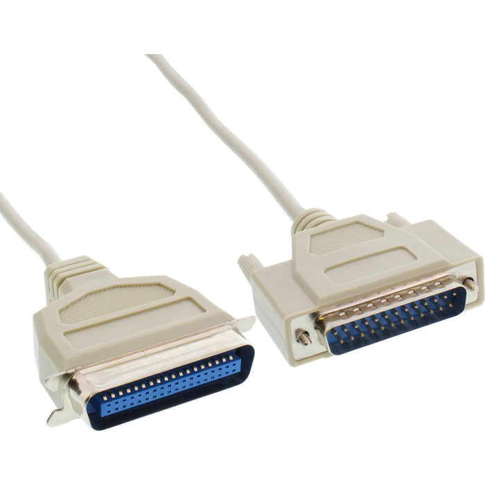 Cable De Impresora Inline Bidireccional De 25 Pines D-Sub A 36 Pines Centronics De 2 M