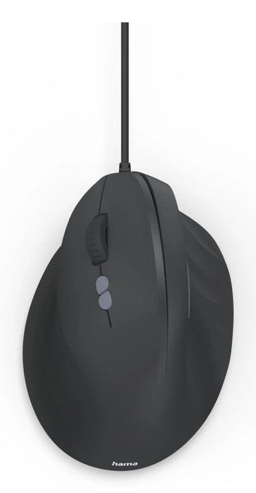 Hama Ecm-500l Raton Optico Vertical Para Zurdos 1800dpi - Cable 180cm - Ergonomico - Silencioso - 7 Botones -