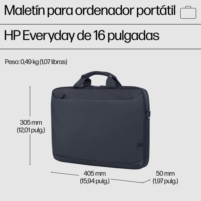 EAN 0198415072726 - HP Everyday 16 Odyssey Gray Laptop Briefcase 40,9 cm (16.1") Gris imagen 3