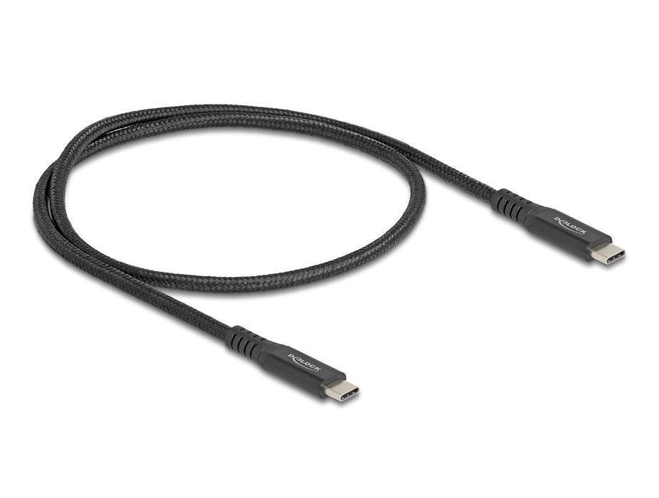Delock 80023 Cable Usb 20 Gbps Usb Type-C Macho A Macho Pd 3.0 100 W E-Marker 0,5 M Metal Negro