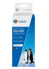 G&G Tinte Compatible Con Canon Cli-531bk 6123c001 Negro