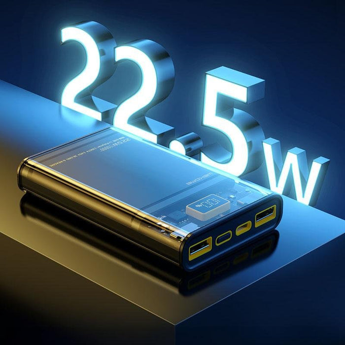 EAN 6941027632048 - WEKOME WP-321 Polímero de litio 20000 mAh Cargador inalámbrico Negro, Transparente imagen 7