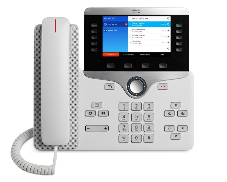Cisco Ip Phone 8841 Teléfono Voip Sip Rtcp Rtp Srtp Sdp 5 Líneas Blanco