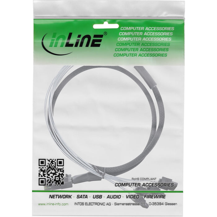 Cable Sas Inline Mini Sas Sff8087 A 4x Sata Ocr Directo 0,5 M