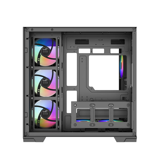 Sama V52 Atx Mid-Tower Atx Pc Case Black Retail