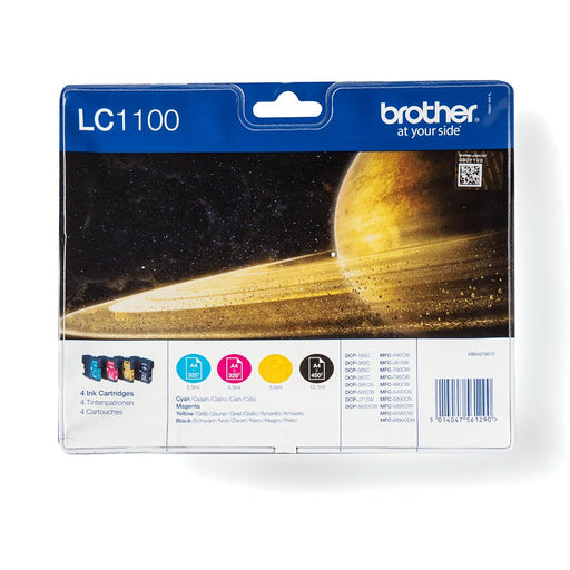 EAN 5014047561306 - Brother LC1100VALBPDR cartucho de tinta 4 pieza(s) Original Negro, Cian, Magenta, Amarillo imagen 1