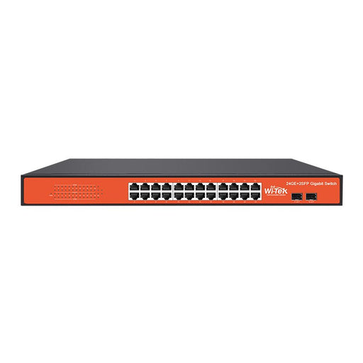 EAN 5420016868169 - Wi-Tek WI-SG124F switch No administrado Gigabit Ethernet (10/100/1000) Negro, Naranja imagen 1