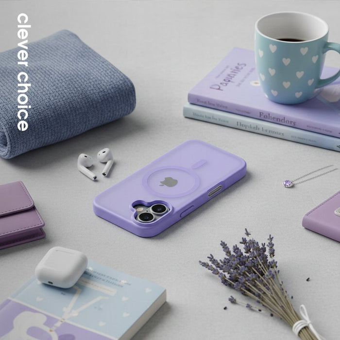 Etui Hybrid Matte Magnetic Etui Magsafe Iphone 17 Lawendowe