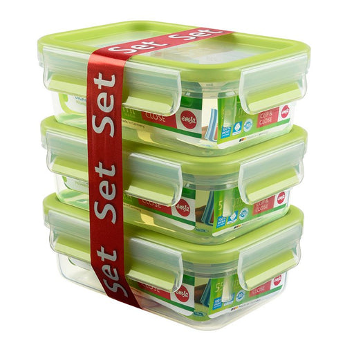 EAN 4009049303406 - EMSA 508570 recipiente de almacenar comida Rectangular Caja 0,55 L Transparente 3 pieza(s) imagen 2