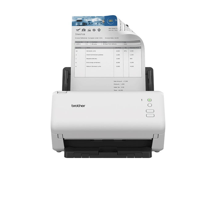 EAN 4977766814492 - Brother ADS-4100 escaner Escáner con alimentador automático de documentos (ADF) 600 x 600 DPI A4 Negro, B imagen 1
