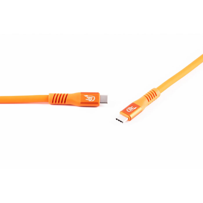 Shiverpeaks Usb-C Ladecable 3.2, 240w, Naranja, 1m