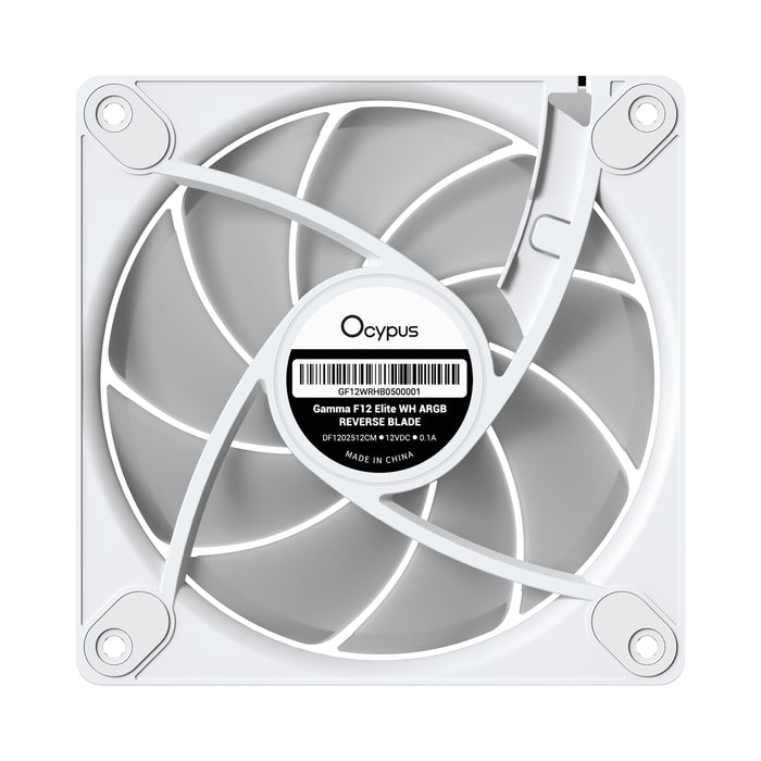 Ventilador Pc Ocypus Gamma F12 Elite Argb Gamma-F12-Wh3am01e-Gl