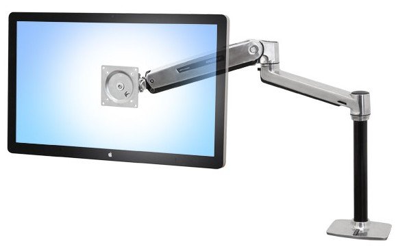 Ergotron Lx Hd Brazo Para Montaje En Mesa Lcd, Soporte Para Monitor Plateado/Negro 45-384-026