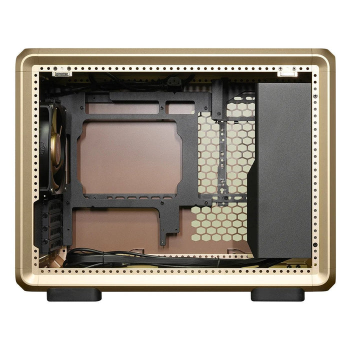 Caja Pc Cooler Master Masterframe 400 Mesh Gold Limited Edition Caja Microatx - 2x Usb-A 3.2 1x Usb-C 3.2 1x Audio Y Micro -