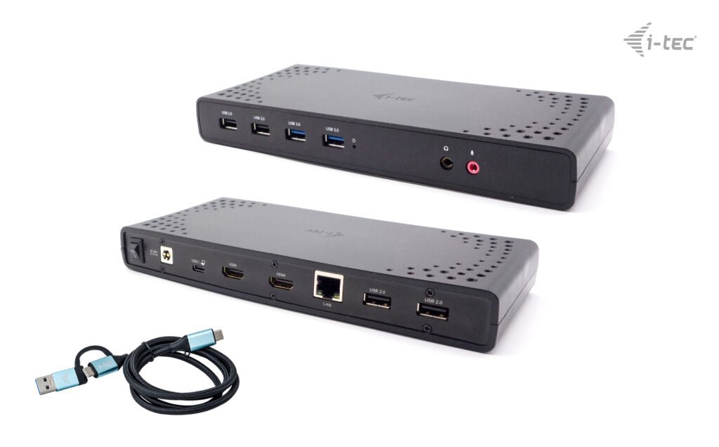 EAN 8595611706295 - i-tec CADUALHDMIDOCKPD base para portátil y replicador de puertos Alámbrico USB 3.2 Gen 1 (3.1 Gen 1) Typ imagen 1