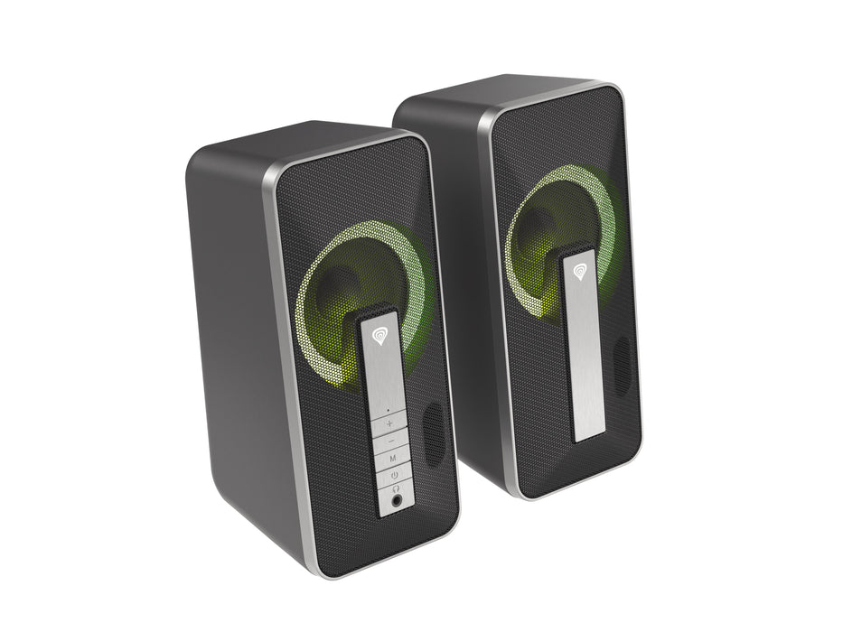 EAN 5901969426052 - GENESIS Helium 100 BT RGB conjunto de altavoces 10 W PC/ordenador portátil Negro, Plata 2.0 canales Bluet imagen 3