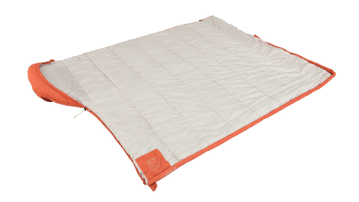 Outwell Campion Lux Sleeping Bag, Left Zipper, Orange