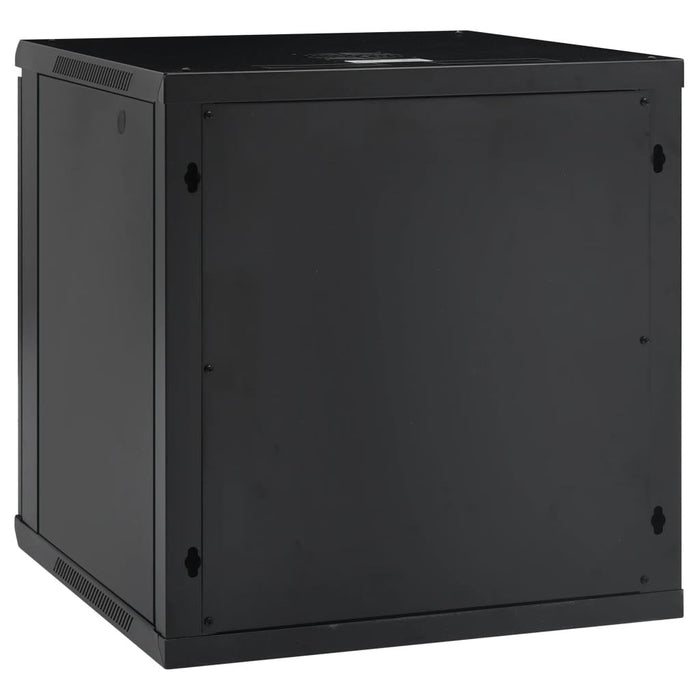 Armario Rack Mural 19" Phasak 15u   600x600 Negro + Ventilacion/Luz Azul