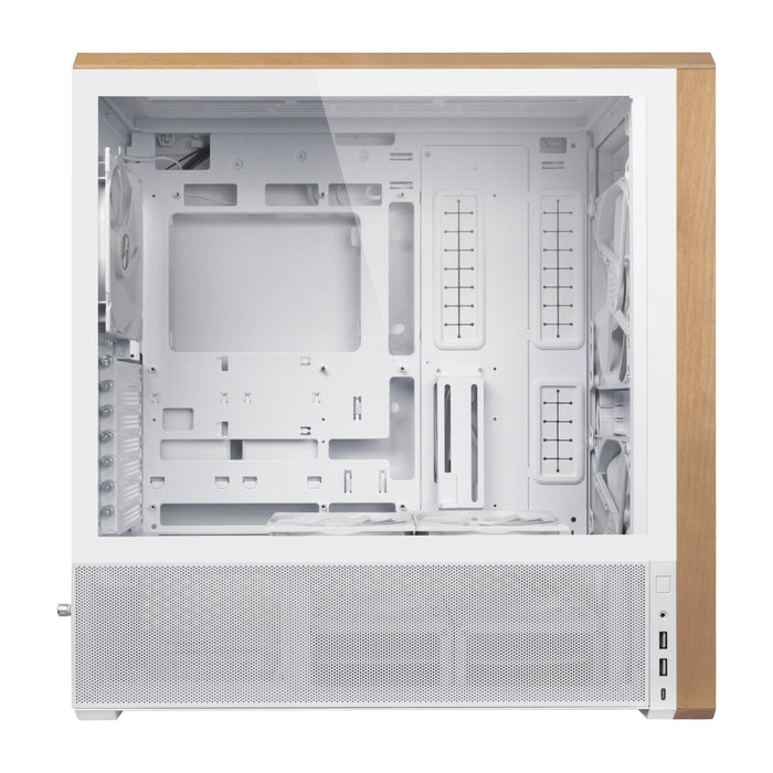 EAN 4718466015860 - Lian Li Lancool LAN217W carcasa de ordenador Midi Tower Blanco, Madera imagen 5