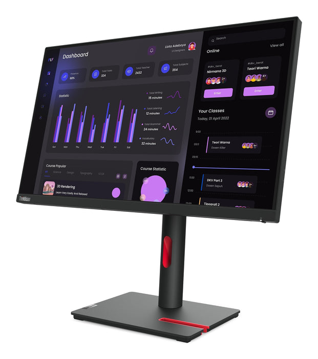 EAN 0195892063223 - Lenovo ThinkVision T24i-30 LED display 60,5 cm (23.8") 1920 x 1080 Pixeles Full HD Negro imagen 7