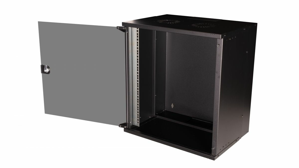 Equip 19" Wandgehäuse Glastür Eco 540x400mm 12u Schwarz