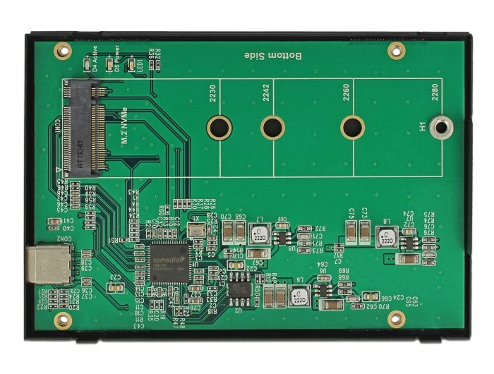 EAN 4043619426096 - DeLOCK 42609 caja para disco duro externo Caja externa para unidad de estado sólido (SSD) Negro M.2 imagen 3