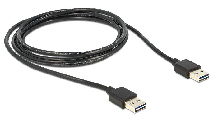 Delock Cable Usb A -> A M/M 1.00m Sw Easy Usb