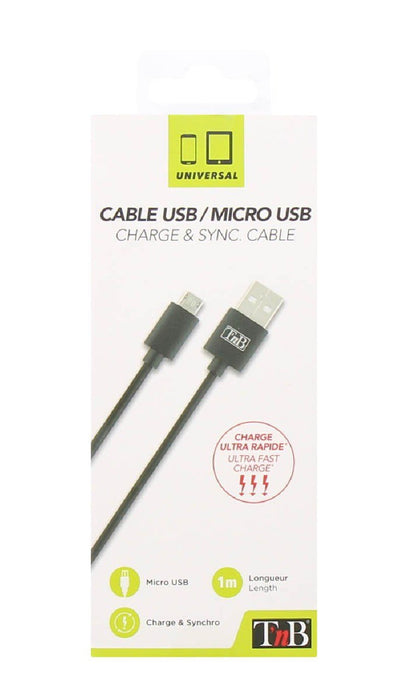 Tnb Usb/Micro Usb Cable 1m Black