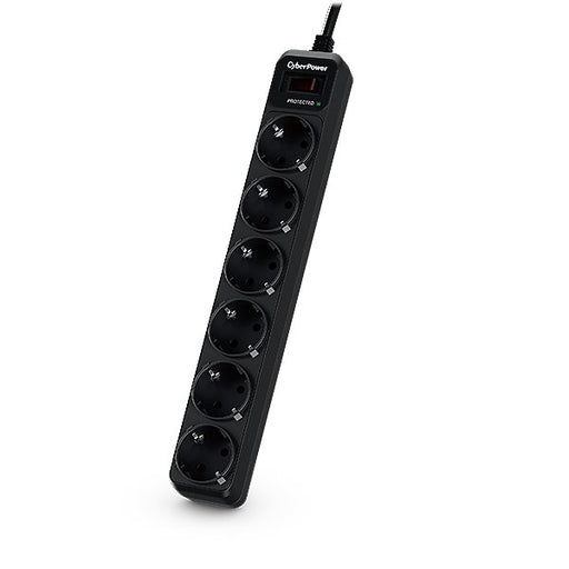 EAN 4712856275841 - CyberPower B0620SC0-DE limitador de tensión Negro 6 salidas AC 200 - 250 V 1,8 m imagen 1