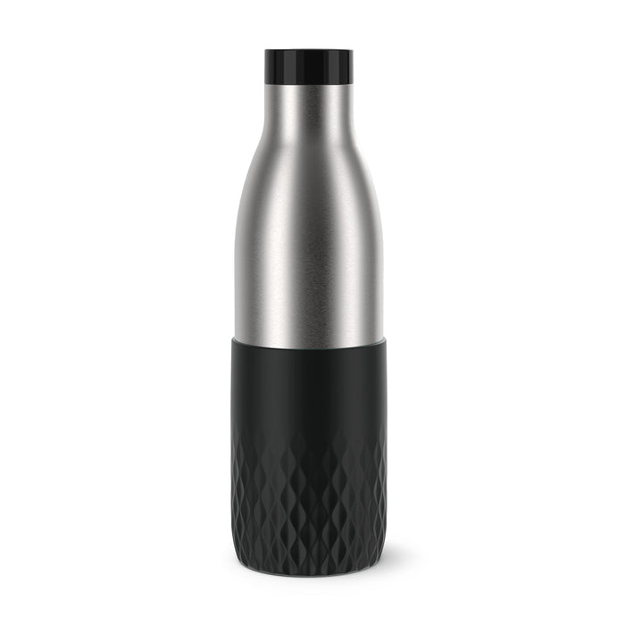 EAN 4009049537405 - EMSA Bludrop Sleeve N3111100 bidón de agua Uso diario 700 ml Acero inoxidable Negro, Acero inoxidable imagen 1