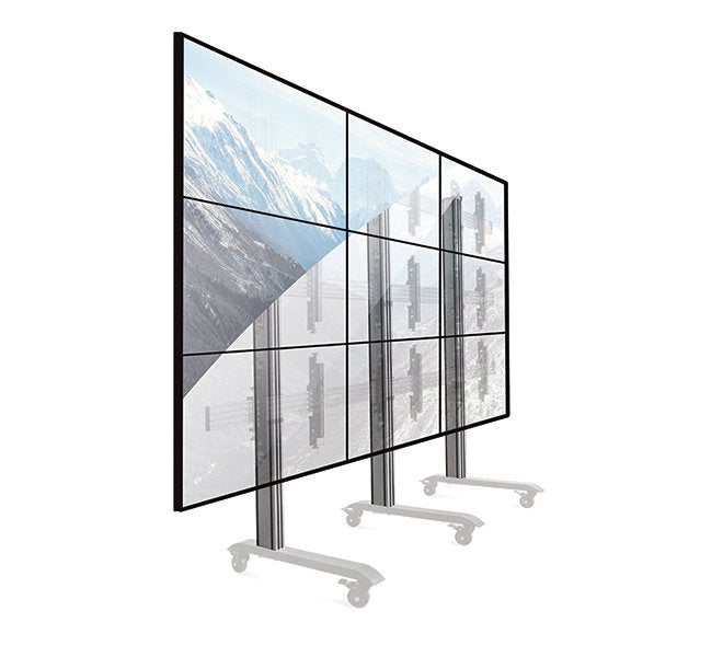 B-Tech Stütze Vertikal 0.6m Negro Aluminium