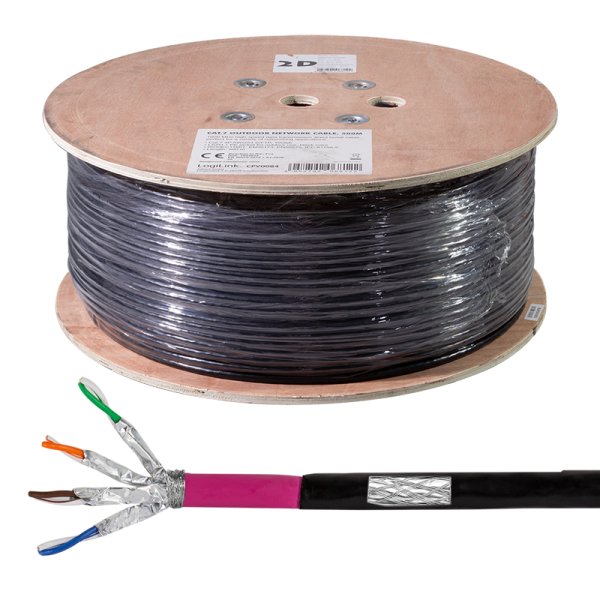 EAN 4052792068122 - LogiLink CPV0084 cable de red Negro 500 m Cat7 S/FTP (S-STP) imagen 5