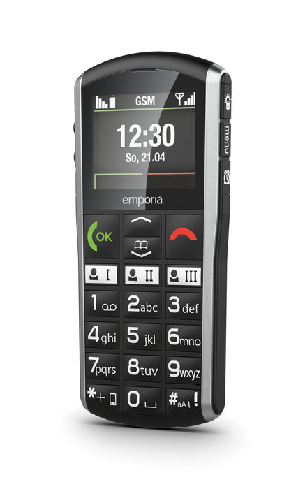 Emporia Simplicity (V27), Tecla Grande Y Teléfono Móvil Exterior, Plateado