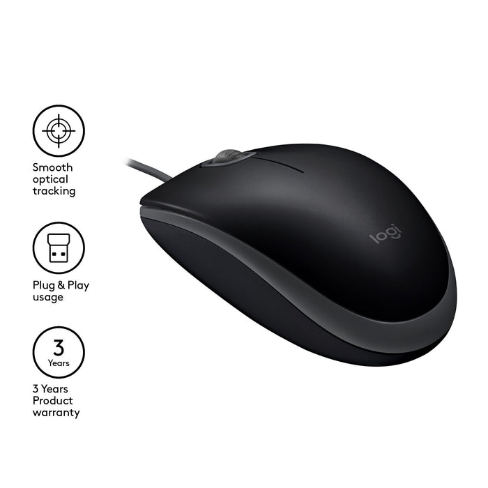 EAN 5099206080539 - Logitech B110 Silent ratón Oficina Ambidextro USB tipo A Óptico 1000 DPI imagen 6