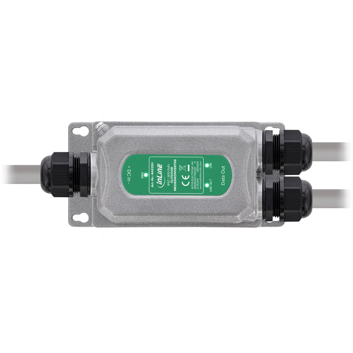 Convertidor De Medios Inline® Poe+ Para Exteriores Ip67 Ik10 1 Gb/S Rj45 Sfp  Inline®