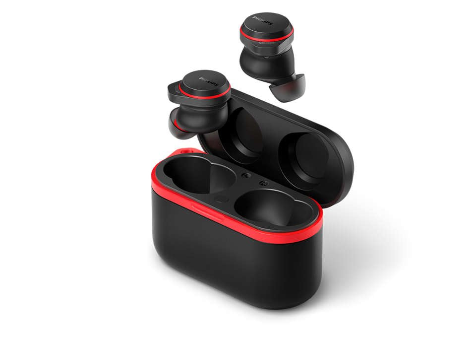 Philips Taa7507bk/00 Auriculares Inalámbrico Bluetooth Negro, Rojo